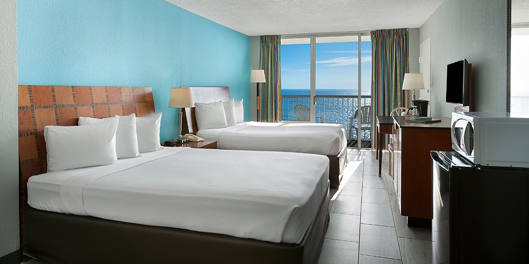 Oceanfront Room sleeps (4)