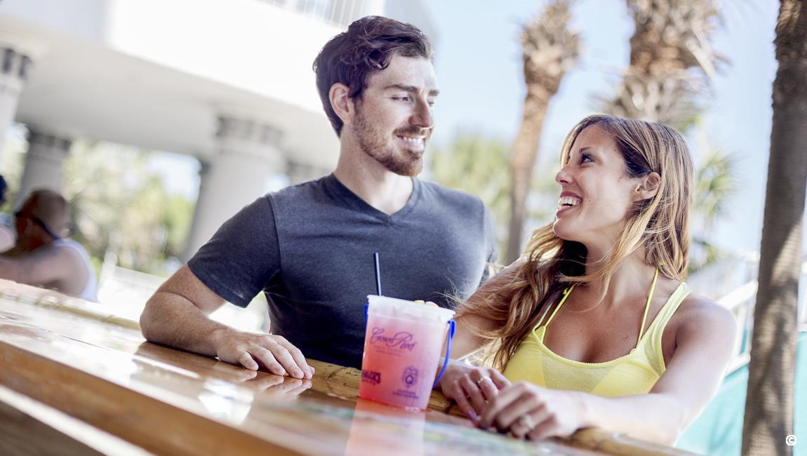 Couple at Pool Bar